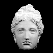 busto antinoo du capitole unión des mus nationaux parís scan 3d print model - Mito3D