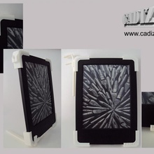 protetor kindle soporte lectura gadgets aparelhos eletrônicos leitura stand suporte personalizado 3d print model - Mito3D