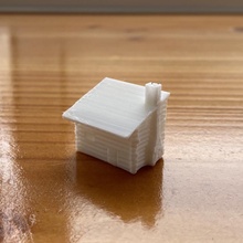 günlük kabin d manzara dekorasyon ev masaüstü ahşap kırsal 3d print model - Mito3D