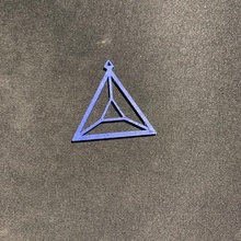 triangulaire boucle d'oreille accessoire oreille Triangle tissu fasion 3d print model - Mito3D