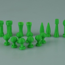 sector chess set board games chessset 3d print model - Mito3D