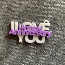 love - keychain cute small anniversary 3d print model - Mito3D