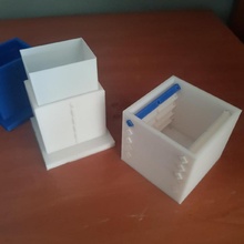 bit scatola gioco puzzle juego caja decoraci mobili Codigo secreto criptex piccola estorage candado guardato hucha 3d print model - Mito3D