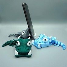 Telefon Esser Baby Drachen Spielzeuge Spiele Halter Unterstützung artikuliert flexi 3d print model - Mito3D