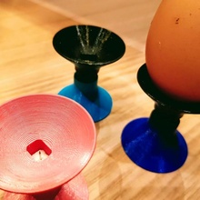 primavera caricato uovo poker cibo cucina attrezzo ago colpire buco punch 3d print model - Mito3D