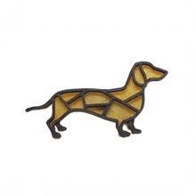 dachshund brooch jewellery fashion accessories dog pet pin dogs 3d print model - Mito3D