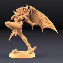 aya - lust demon fantasy pin-up tabletop devil diablo dragons dungeons lady mini miniatures character miniature succubus pinup dnd abyss tiefling pathfinder artisan guild incubus 3d print model - Mito3D