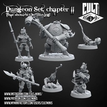 dungeon set chapter ii animated objects store creature dragons dungeons wargames miniature tabletop d&d dnd pathfinder cultminis animatedarmors animatedobjects bestiry 3d print model - Mito3D