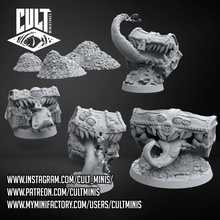 calabozo conjunto imita mesa dragones tesoro cofre d dnd pionero imitar bestiario 3d print model - Mito3D
