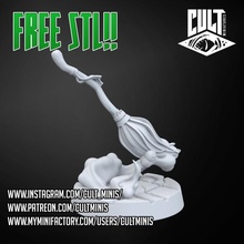 animated broom dungeons roleplaying tabletop d&d dnd pathfinder bestiary 3d print model - Mito3D