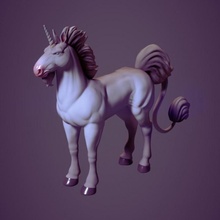 unicorn toys & games sla 3d print model - Mito3D