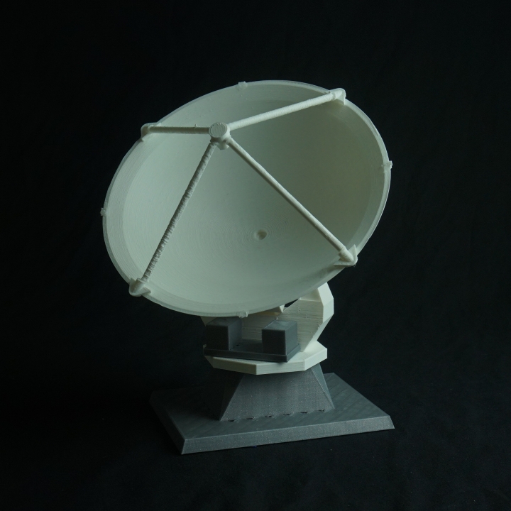 simple radio télescope l'éducation science radiotélescope l'astronomie 3D print model - Mito3D