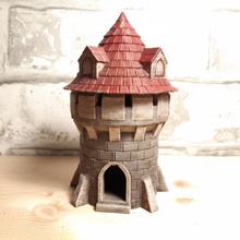 3d stampabile fantasia Torre tavolo medievale miniatura castello dnd 3d print model - Mito3D