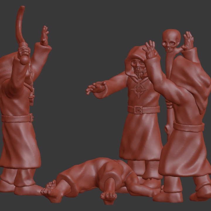 sang mages mage conclave miniatures OS fantaisie rpg viking miniature table chaos dnd sacrifice druide culte rois guerre chaman kow Varangur 3D print model - Mito3D