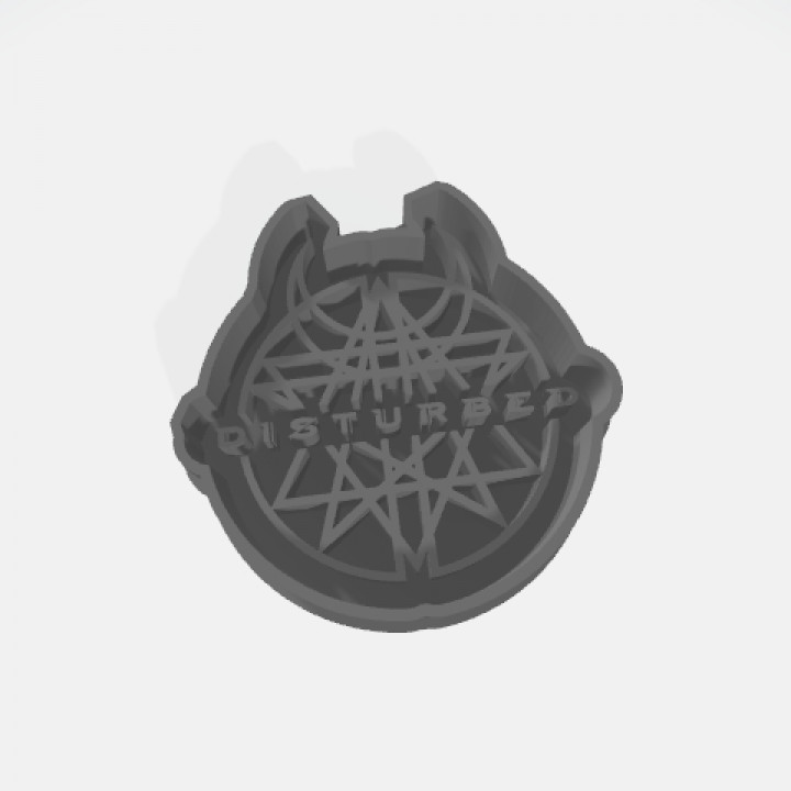 disturbe cookie cuter 3D print model - Mito3D
