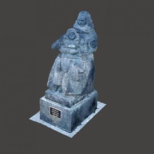 monument residents moscow died bombing war 2 3d print model - Mito3D