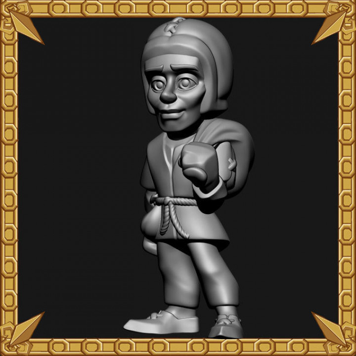 villagers peasant male tabletop 3D print model - Mito3D