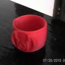 ira joyería pulsera anillo enojo 3d print model - Mito3D