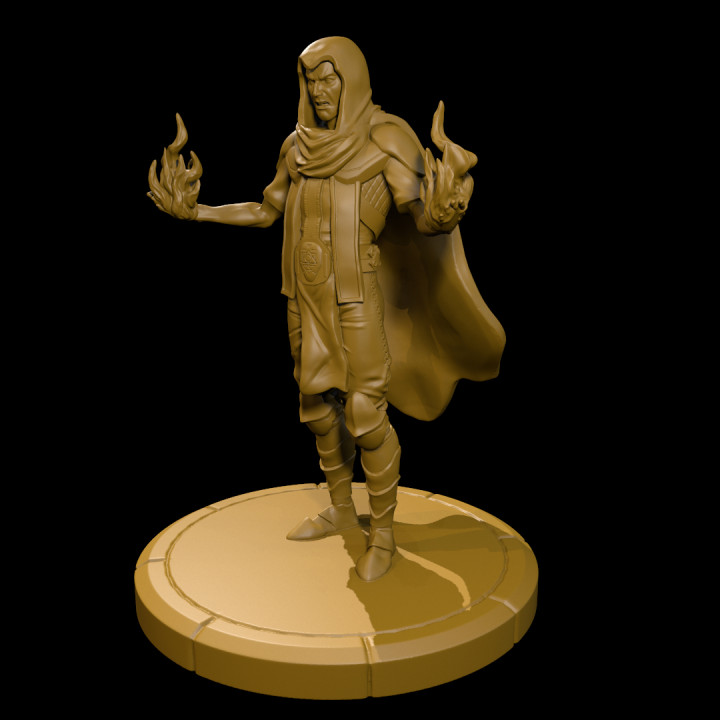 büyücü masaüstü zırh kahraman büyü d pelerin 3D print model - Mito3D