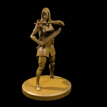 ranger femmina tavolo armatura eroe lame d incappucciato 3d print model - Mito3D