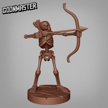 skeleton - archer tabletop ancient fantasy master medieval minion monster rpg tomb undead enemy dungeon dnd pathfinder goon 3d print model - Mito3D