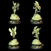 skull fairy tabletop stl miniatures models miniature monsters creatures 28mm 32mm fae faery 3d print model - Mito3D