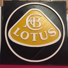 lotus 3d amblemi sanat hayranı araba logo logoları 3d print model - Mito3D