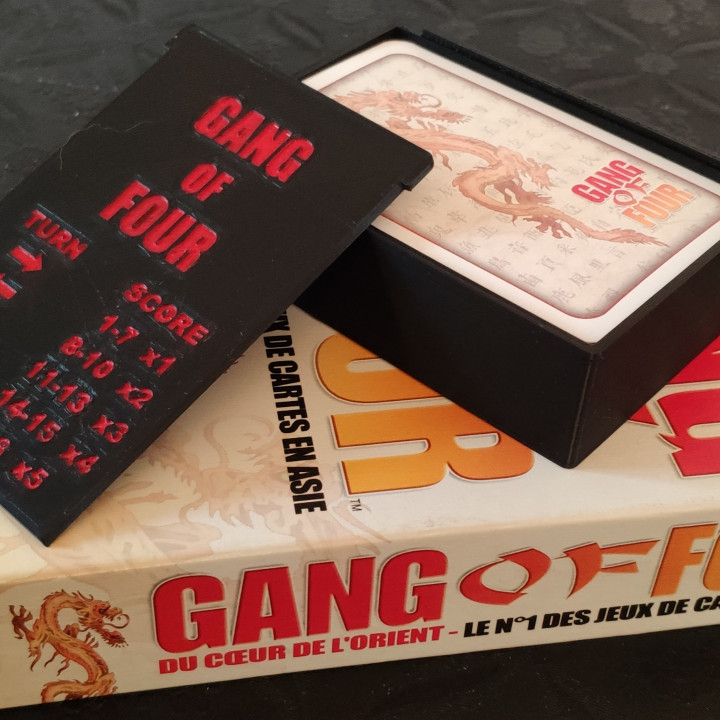 gang jouant carte Cas gaine boîte 3D print model - Mito3D