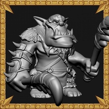 orc chasseur table 3d print model - Mito3D
