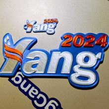 andrew yang 2024 logo 6 magnet fan art yanggang yang2020 yang2024 3d print model - Mito3D