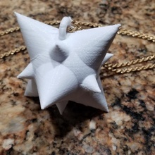 manhã Estrela colar pendente 3d print model - Mito3D
