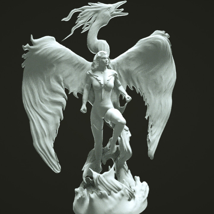 xmen Fénix maravilha Super heroi 3D print model - Mito3D