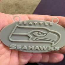 Seahawks cabide stl futebol sla Seattle 3d print model - Mito3D