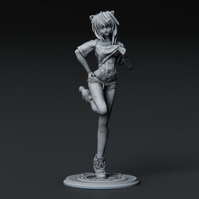projekt melodía ventilador Arte 30cm modelo anime hembra manga sexy juguete mmf proyecto impreso realidad miku virtual baile vr chaturbate 3d print model - Mito3D