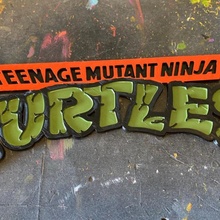 adolescente mutante ninja tartarughe logo tmnt 3d print model - Mito3D