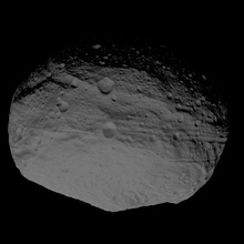 4 vesta scaled scale space relief dawn model astronomy topography asteroid dem main belt 3d print model - Mito3D