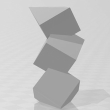 quadrado vaso 3d print model - Mito3D