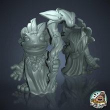 frogfolk chieftess store female chief mage frog dnd shaman grung grippi 3d print model - Mito3D