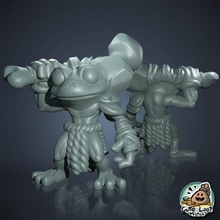 frogfolk warrior club store fighter frog grung grippli 3d print model - Mito3D
