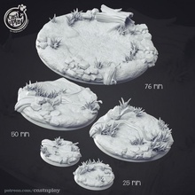 forest creature bases tabletop rpg base diorama 50mm patreon dnd cast 32mm 25mm 75mm castnplay 3d print model - Mito3D