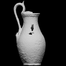 wine jug analyse manipuler objet argent vin bronze photogrammétrie cruche Irlande openglam 3d print model - Mito3D