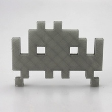 space invader 25points fan art download 3d downloadable file myminifactory objects print printable printer stl atari games free&lt videogames 3d print model - Mito3D