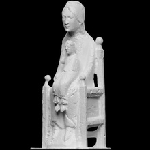 sedes sapientiae scan baby christian jesus mythology sculpture statue wood child religion church 3dprint mary 3dscan heritage cultural virgin polychromy 3d print model - Mito3D