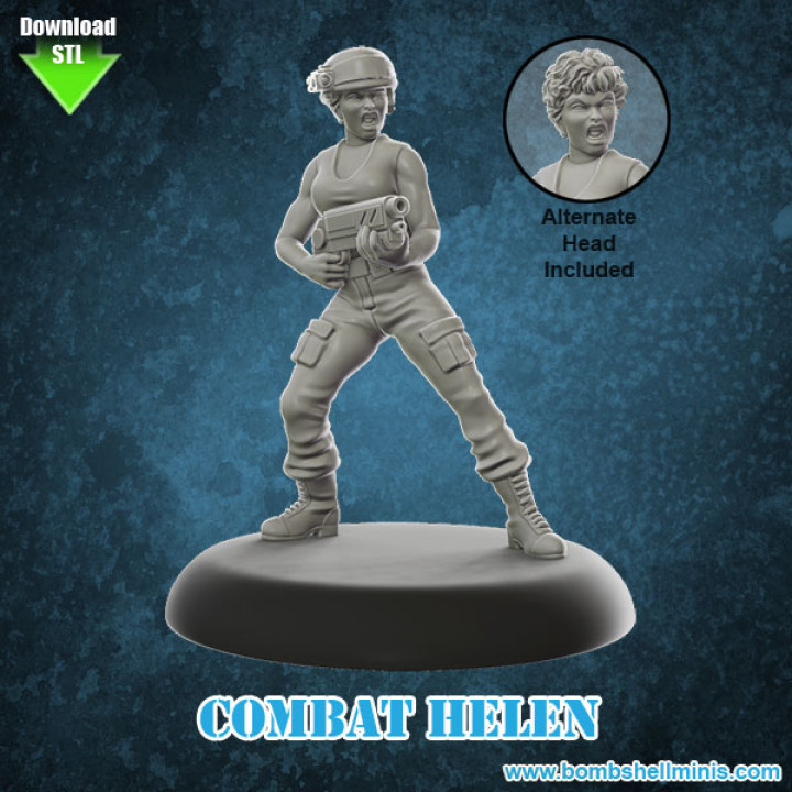 combattere Elena tavolo femmina marines sci fi alieni wh40k piccola ripley coloniale colonialmarines militaruim 3D print model - Mito3D