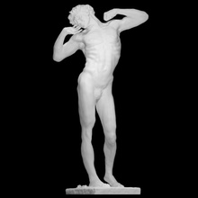 perezoso scan hombre escultura estatua desnudo yeso figurativo completa figura royal academy 3d print model - Mito3D