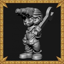 gnome engineer tabletop 3d print model - Mito3D