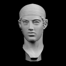 head charioteer delphi union des mus es nationaux paris scan 3d print model - Mito3D