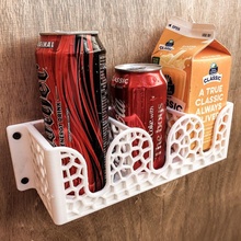 drink holder store wall mounted 3d print model - Mito3D