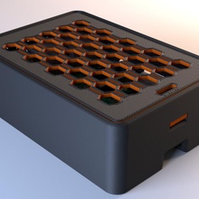 tarte framboises 3 4 b+ Cas gaine gadgets électronique 3d print model - Mito3D