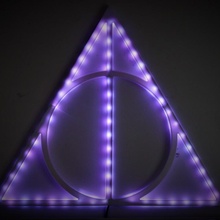 Morte simbolo guidato luci illuminazione Harry Potter colori deathallows ambien 3d print model - Mito3D